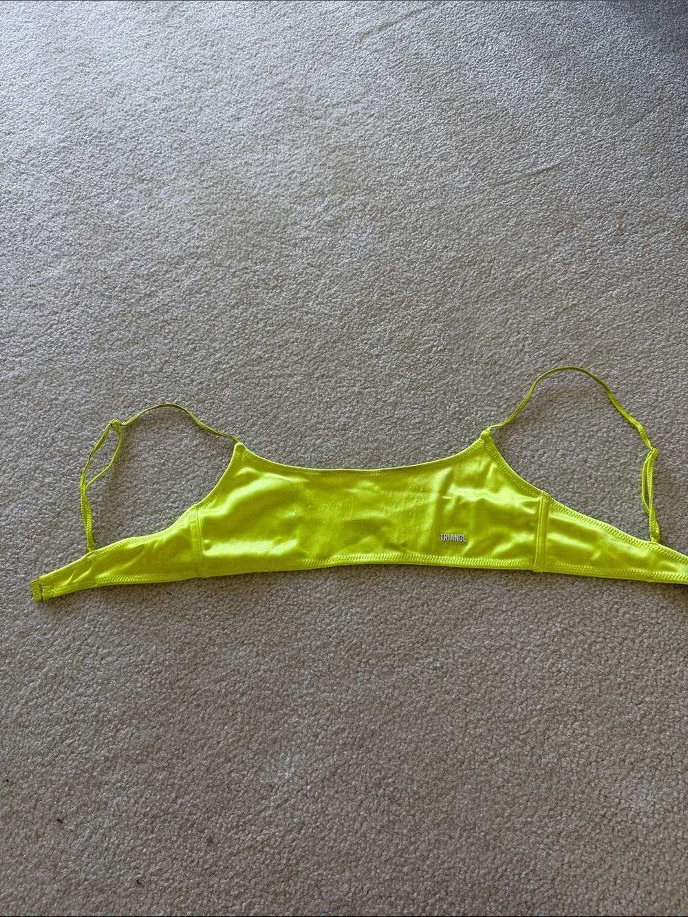 triangl swimwear Neon Yellow Bikini Bralette Top